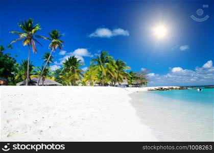 beach and tropical sea. travel landscape