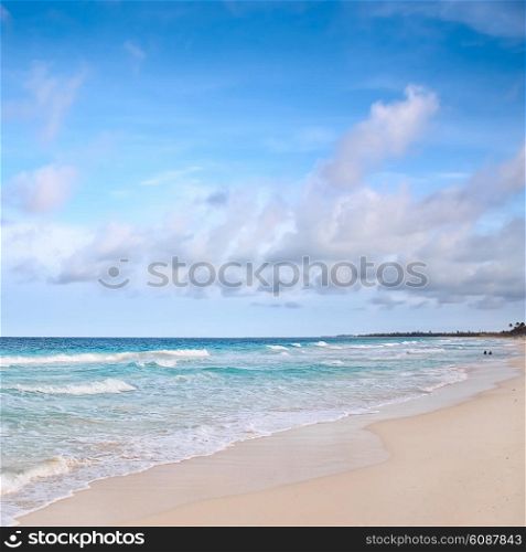 beach at Caribbean sea