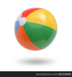 Beach ball isolated on white