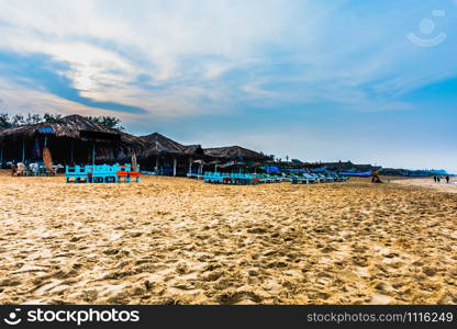 Beach cafe and bar at Calangute Beach, Goa