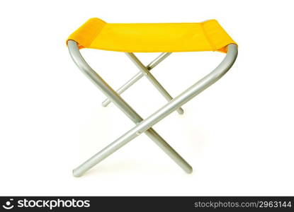 Beach chair isolated on the white background