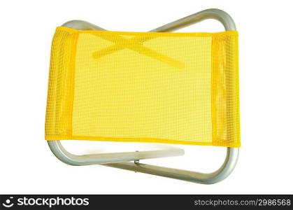 Beach chair isolated on the white background