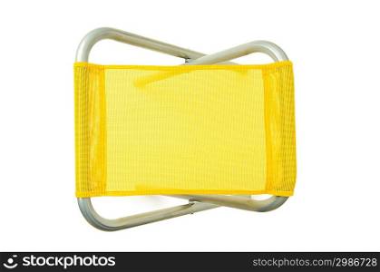Beach chair isolated on the white background