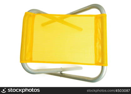 Beach chair isolated on the white background