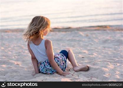 beach child sea ocean girl nature