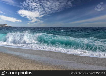 beach coast sea waves ocean water