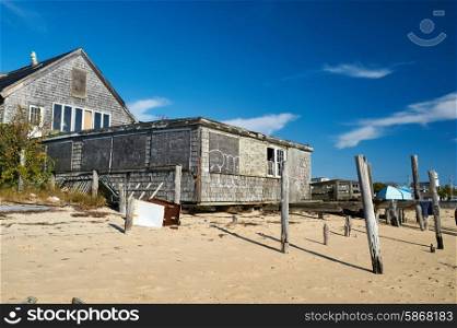 Beach house at Provincetown, Cape Cod, Massachusetts, USA.