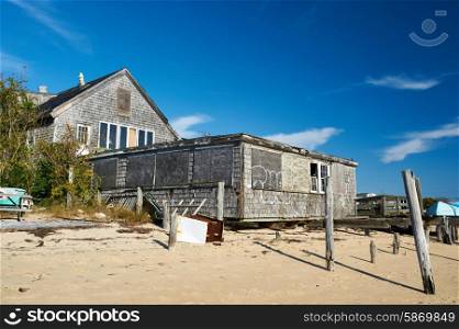 Beach house at Provincetown, Cape Cod, Massachusetts, USA.