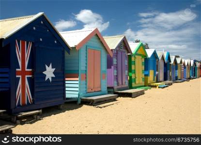 Beach Huts on Brighton Beach, Melbourne, Victoria, Australia