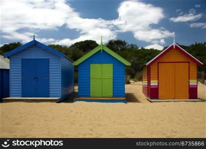 Beach Huts on Brighton Beach, Melbourne, Victoria, Australia