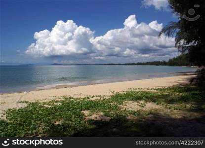 Beach in Cherating, east coast, Malaysia