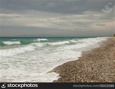 beach in peninsula Kassandra,Greece