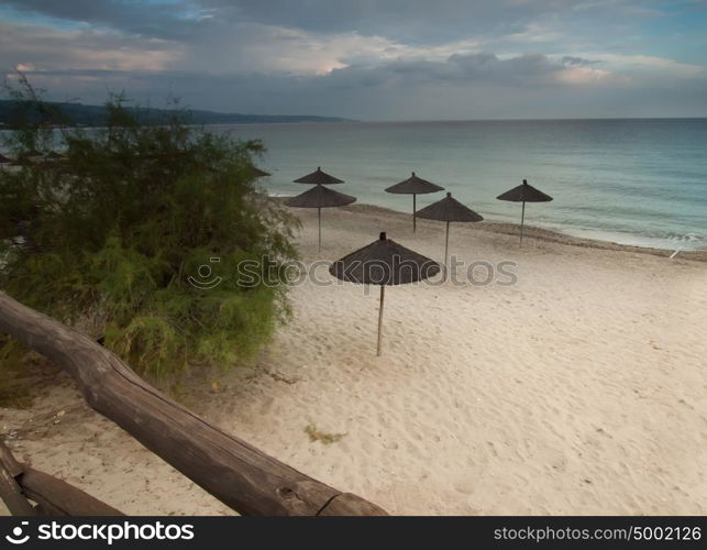 beach in peninsula Kassandra,Greece