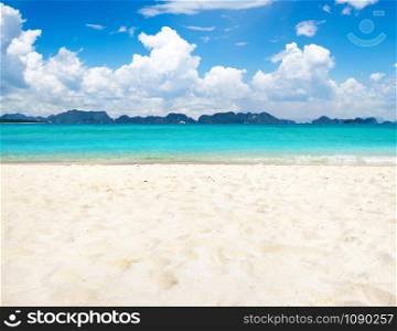 Beach in Thailand, Krabi. Amazing beach landscape. island resort vacation or holiday