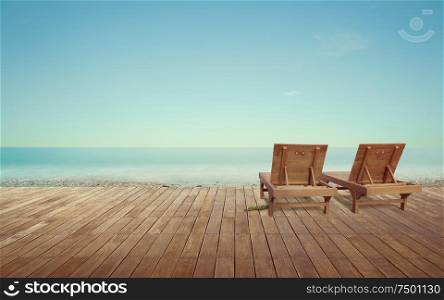 Beach lounge - Sundeck on Sea view for vacation