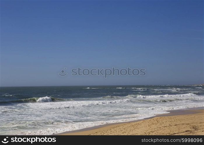 Beach near Oporto, in the north of Portugal