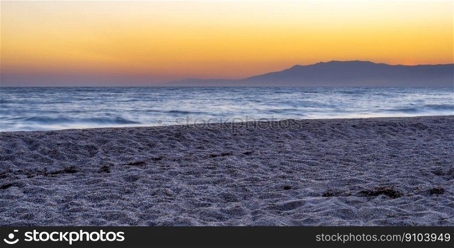 Beach of Cabo de Gata, Cabo de Gata-Nijar Natural Park, UNESCO Biosphere Reserve, Hot Desert Climate Region, Almeria, Andalucia, Spain, Europe. Beach of Cabo de Gata, Cabo de Gata-Nijar Natural Park, Spain 