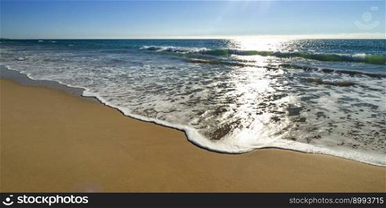 Beach of la Barrosa, Playa de la Barrosa, Chiclana de la Frontera, Cadiz, Andalucia, Spain, Europe