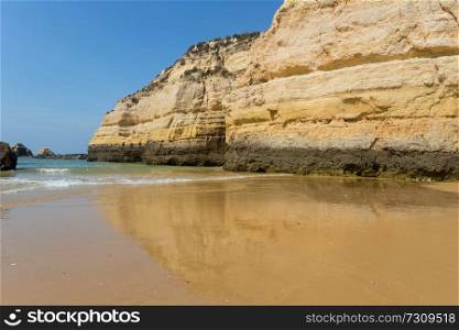 beach of Praia da Rocha, in the Algarve, Portugal