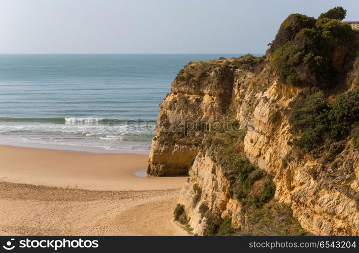 beach of Praia da Rocha, in the Algarve, Portugal. Praia da Rocha