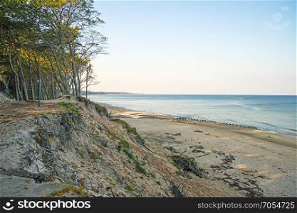 beach of the Baltic Sea in Orzechowo, Poland