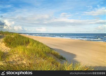 beach of the Baltic Sea in Poland