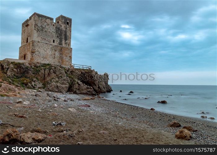 Beach of Torre la Sal - Tower of the Salt, Casares, Malaga, Spain. Beach of Torre de la Sal, Casares, Malaga, Spain