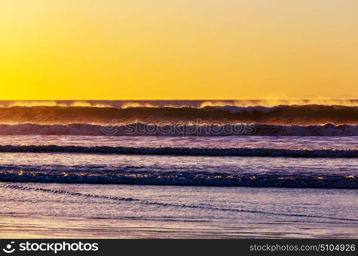 Beach on the ocean coast