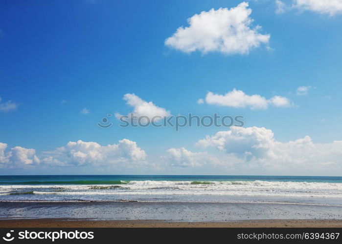 Beach on the ocean coast