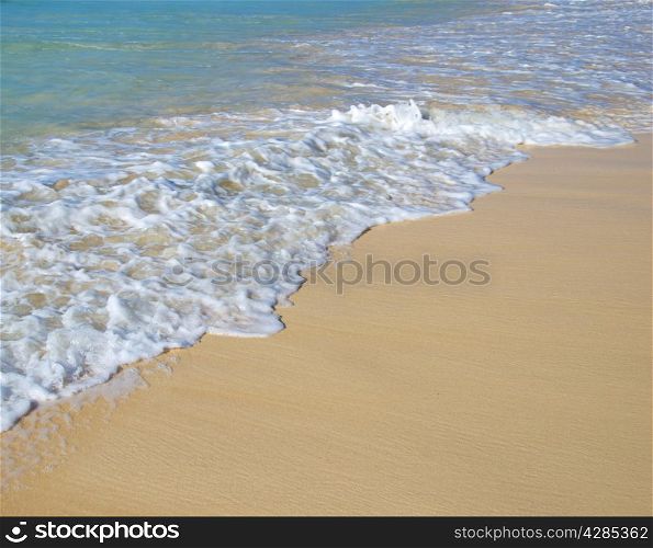 beach sand and tropical sea