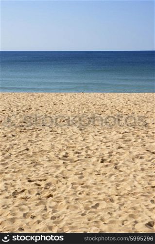 beach sand in the south of portugal