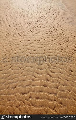 Beach sand texture Fuerteventura at Canary Islands of Spain
