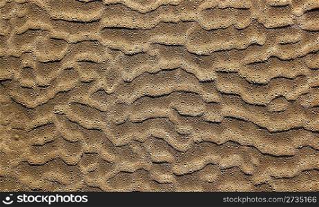 beach sand waves pattern texture brown wet color background