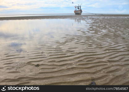 Beach sand waves warm texture pattern background