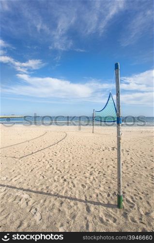 Beach-volleyball, field at the Baltic Sea