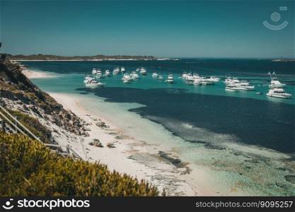 beach water ocean boats australia