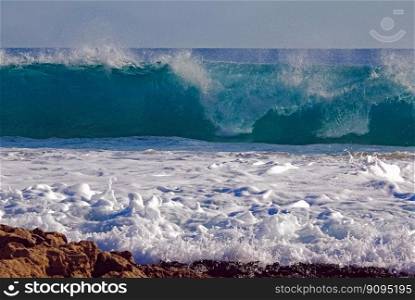 beach waves ocean water splash