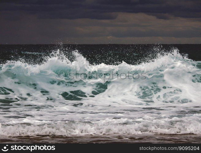 beach waves ocean water splash