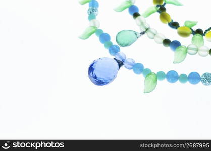 Beaded jewelry isoilated on a white background