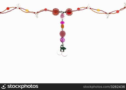 Beaded jewelry isoilated on a white background