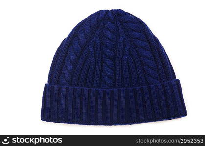 Beanie hat isolated on the white background