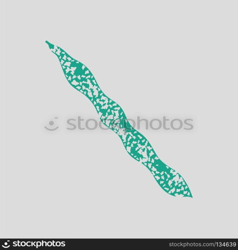 Beans  icon. Gray background with green. Vector illustration.