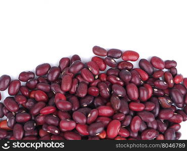 beans on white background