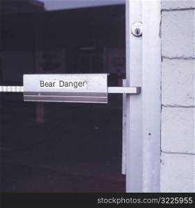 Bear Danger Sign