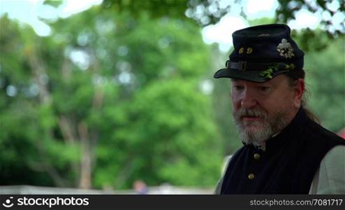 Bearded Civil War soldier