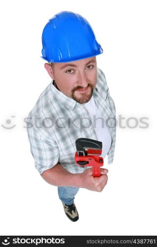 Bearded Man with wrench