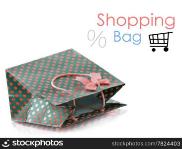 Beatiful shopping bag isolaten on white background