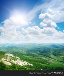 Beautifol landscape in mountain. Composition of nature
