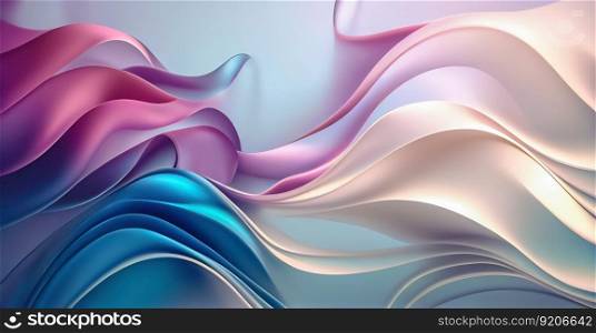 Beautiful Abstract 3D Background with Smooth Silky Shapes. Beautiful Abstract 3D Background