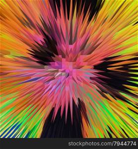 Beautiful abstract art background, pyramid and line pattern